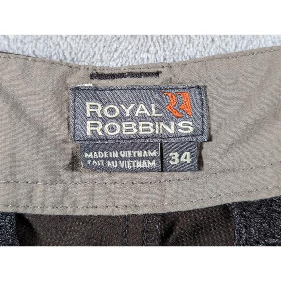 Royal Robbins Active Traveler Shorts Mens 34 Brown Nylon Hiking Casual - Picture 6 of 10